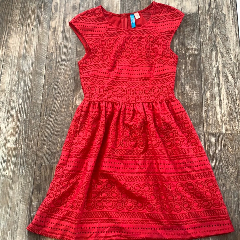 Francesca’s Red lace dress